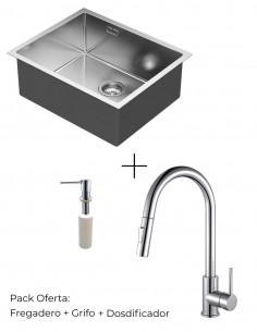 Pack fregadero + grifo cocina y dispensador modelos Absolut y Brook 2