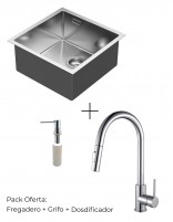 Pack fregadero + grifo cocina y dispensador modelos Absolut y Brook