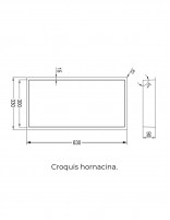 Hornacina ducha croquis