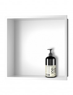 Hornacina para ducha modelo acero inox. blanca de Bathplus 2