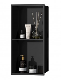 Hornacina de ducha modelo acero inox. negra de Bathplus 2