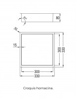 Hornacina para baño croquis