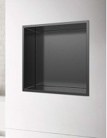 Hornacina para baño modelo acero inox. negro de Bathplus