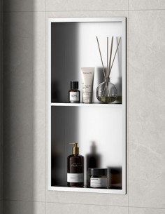 Hornacina acero inoxidable modelo níquel de Bathplus