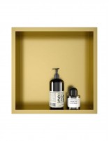 Hornacina para baño dorada