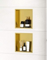Hornacina para baño dorada modelo acero inox. oro de Bathplus