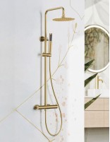 Barra ducha monomando oro modelo Oslo de Bathplus