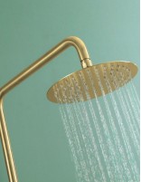 Barra ducha monomando oro rociador