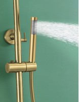 Barra ducha monomando oro teleducha