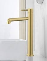 Lavabo alto monomando oro modelo Oslo de Bathplus