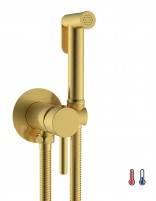 Ducha higiénica dorada