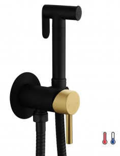 Ducha higiénica negro/oro modelo Oslo de Bathplus 2