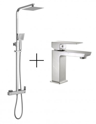 Pack columna + grifo lavabo modelo CHEROKEE de Bathplus