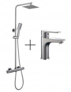 Pack grifo lavabo + columna modelo DENVER de Bathplus