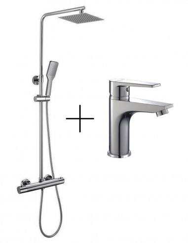 Pack grifo lavabo + columna modelo DENVER de Bathplus