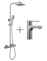 Pack grifo lavabo + columna modelo DENVER de Bathplus