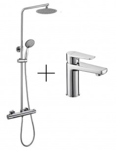 Pack grifería lavabo + columna modelo ASTORIA de Bathplus