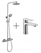 Pack grifería lavabo + columna modelo ASTORIA de Bathplus