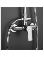 Pack grifería columna + lavabo