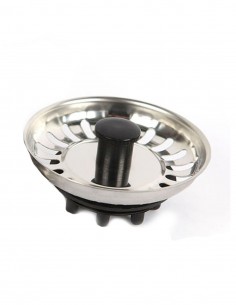 Tapón para fregadero modelo de acero inox. y goma de Bathplus 2