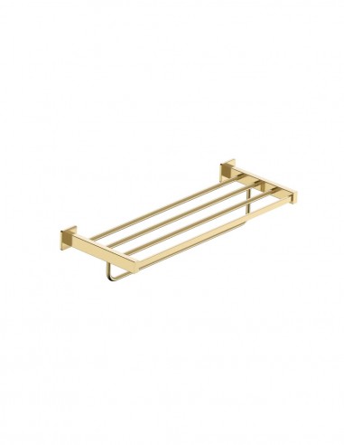 Toallero múltiple oro cepillado/oro rosa cepillado modelo Technic de Medimex