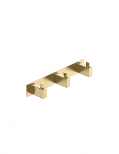 Percha triple oro cepillado/oro rosa modelo Technic de Medimex