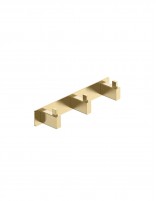 Percha triple oro cepillado/oro rosa modelo Technic de Medimex