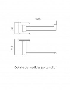 Portarrollos cromo colección TECHNIC de Medimex 2