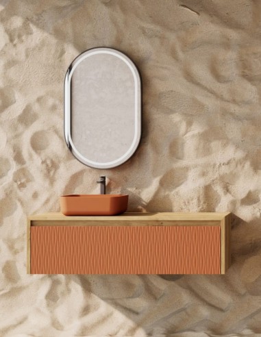 Mueble baño Lambda Coycama con lavabo sobre encimera Barbados