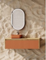 Mueble baño Lambda Coycama con lavabo sobre encimera Barbados