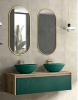 Lambda mueble Coycama - dos lavabo sobre encimera Otto