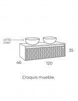 Lambda mueble Coycama 2 lavabos