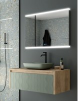 Mueble de baño Lambda modelo Coycama lavabo sobre encimera Masai