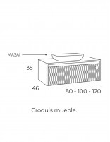 Mueble de baño Lambda croquis