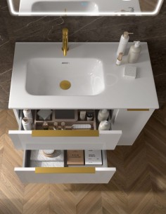 Mueble baño 2 cajones y 1 puerta modelo Galsaky Mist 2