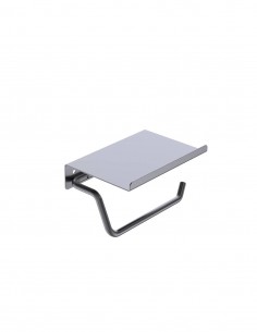 Portarollo con repisa negro/black gun metal colección ESSENTIAL 2