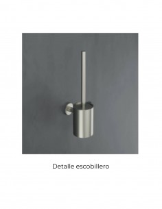 Escobillero níquel cepillado colección ESSENTIAL 2