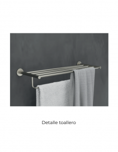 Toallero múltiple níquel cepillado colección ESSENTIAL 2