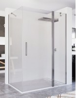 Mampara ducha lateral fijo + abatible NORA de Seviban