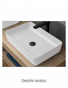 Mueble de baño con encimera modelo Galsaky de colores de Coycama 2