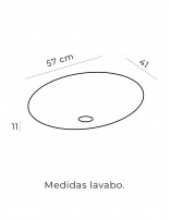 Mueble baño 2 cajones y 2 puertas croquis lavabo