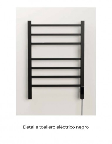 Toallero para baño negro