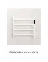 Detalle secatoalla inox. blanco de MANILLONS