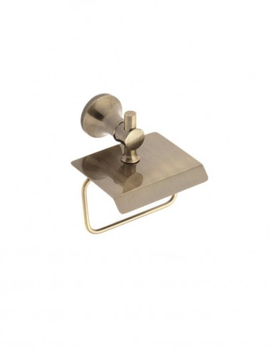 Portarrollo latón envejecido con tapa colección NOA Manillons