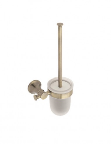 Escobillero pared latón envejecido colección NOA Manillons