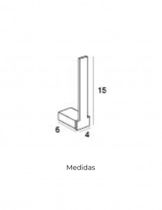 Portarrollo vertical reserva negro colección YASS 2