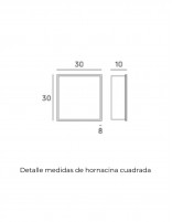 Medidas hornacina para baño cuadrada MANILLONS