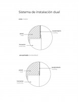 Sujeción Hornacina para baño rectangular blanco MANILLONS