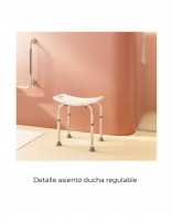 Detalle Asiento ducha regulable MANILLONS