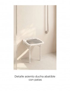 Asiento ducha abatible con patas MANILLONS 2